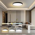 Immax NEO 07314L - Plafonieră LED reglabilă SEMPLICI, 128 W, 230 V, diametru 100 cm, Wi-Fi Tuya, neagră, cu telecomandă inclusă
