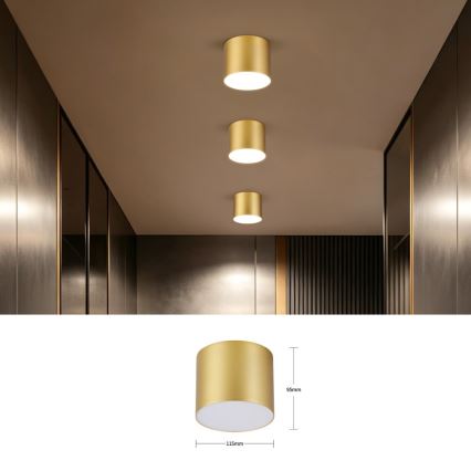 Immax NEO 07317L - Plafonieră LED dimabilă RONDATE LED/18W/230V Ø 11,5 cm Wi‑Fi Tuya aurie