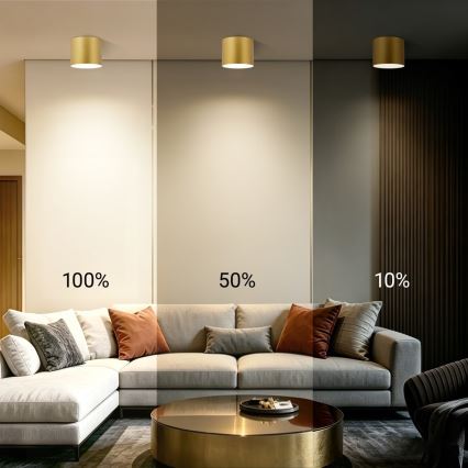 Immax NEO 07318L - Lampă de tavan LED dimabilă RONDATE LED/32W/230V Ø 16,5 cm Wi-Fi Tuya auriu