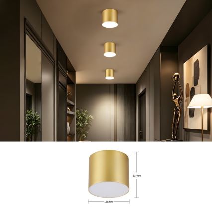 Immax NEO 07318L - Lampă de tavan LED dimabilă RONDATE LED/32W/230V Ø 16,5 cm Wi-Fi Tuya auriu