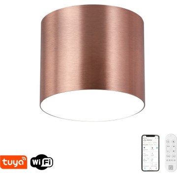 Immax NEO 07320L - Plafonieră LED dimmabilă RONDATE LED/32W/230V Ø 16,5 cm Wi-Fi Tuya auriu roz