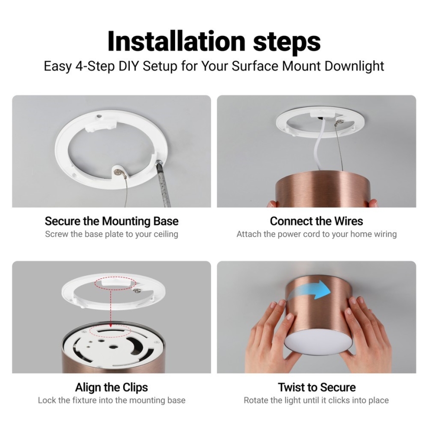 Immax NEO 07320L - Plafonieră LED dimabilă RONDATE LED/32W/230V diam. 16,5 cm Wi-Fi Tuya aur roz