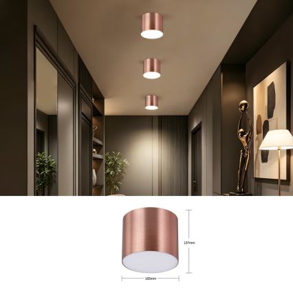 Immax NEO 07320L - Plafonieră LED dimabilă RONDATE LED/32W/230V diam. 16,5 cm Wi-Fi Tuya aur roz