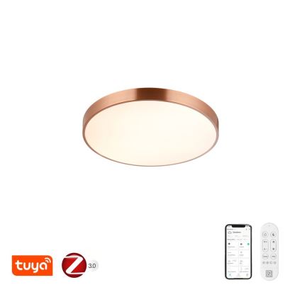 Immax NEO 07321L - Plafonieră LED dimabilă NEO LITE SEMPLICI LED/36W/230V Ø 40 cm, finisaj cupru + telecomandă