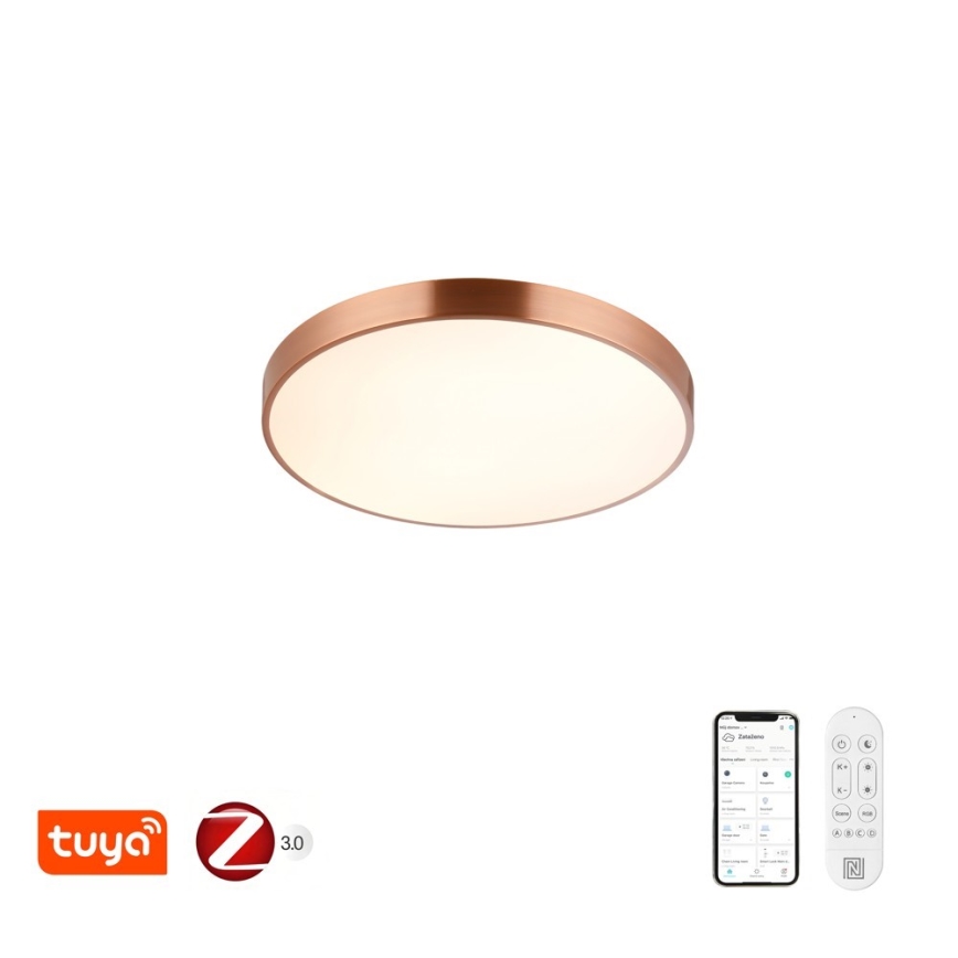 Immax NEO 07321L - Plafonieră LED dimabilă NEO LITE SEMPLICI LED/36W/230V Ø 40 cm, finisaj cupru + telecomandă