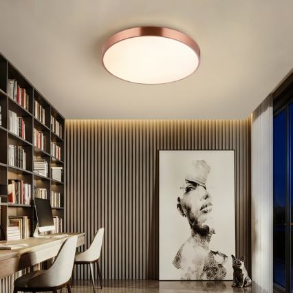 Immax NEO 07321L - Plafonieră LED dimabilă NEO LITE SEMPLICI LED/36W/230V Ø 40 cm, finisaj cupru + telecomandă