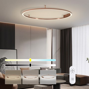 Immax NEO 07325-120C - Plafonieră LED reglabilă FINO LED/72W/230V 120 cm Tuya aur roz + telecomandă