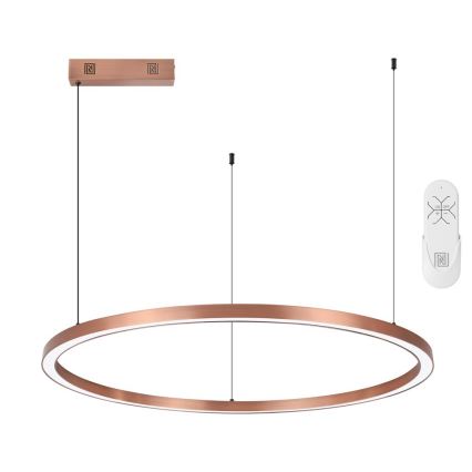 Immax NEO 07327L - lustra LED reglabilă suspendată pe cablu FINO LED/55W/230V 80 cm Tuya roz-auriu + telecomandă