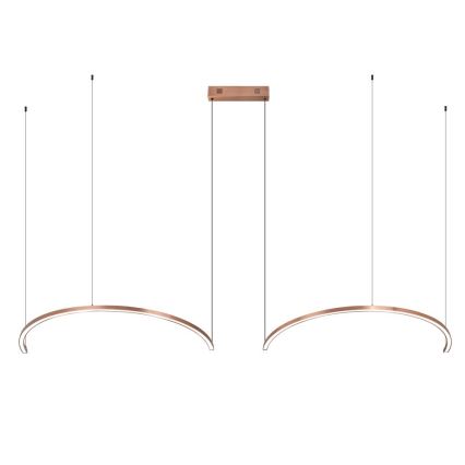 Immax NEO 07328L - Lustra LED dimabilă pe cablu FINO LED/72W/230V 120 cm Tuya roz auriu + telecomandă