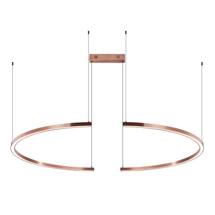 Immax NEO 07328L - Lustra LED dimabilă pe cablu FINO LED/72W/230V 120 cm Tuya roz auriu + telecomandă