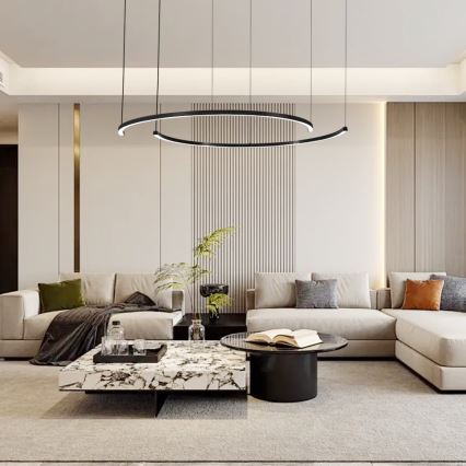 Immax NEO 07329L - Lustru LED dimabil pe cablu FINO LED/72W/230V 120 cm negru Tuya + telecomandă