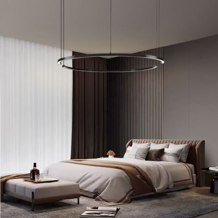 Immax NEO 07329L - Lustru LED dimabil pe cablu FINO LED/72W/230V 120 cm negru Tuya + telecomandă