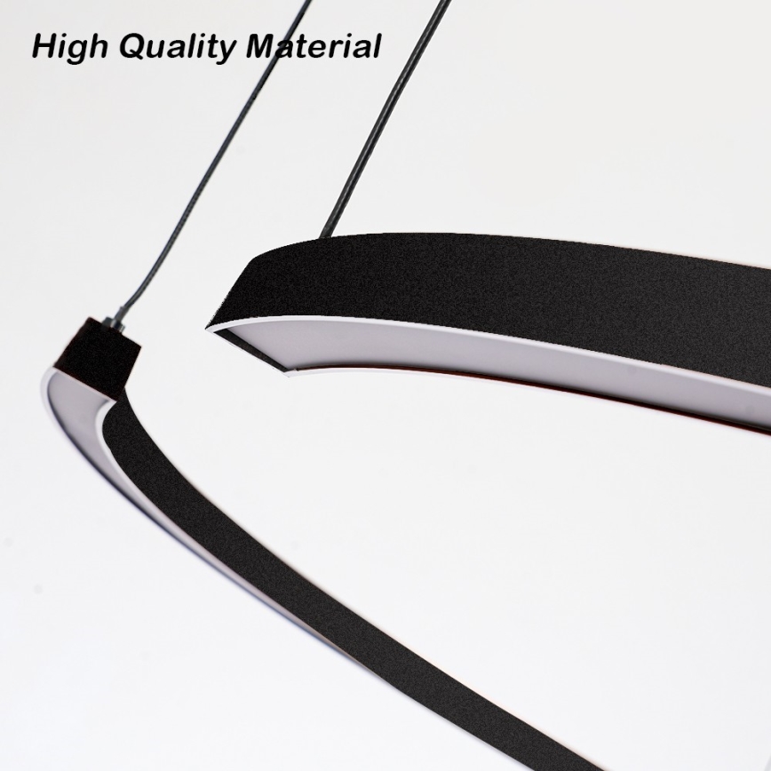 Immax NEO 07329L - Lustru LED reglabil pe cablu FINO LED/72W/230V 120 cm Tuya negru + telecomandă