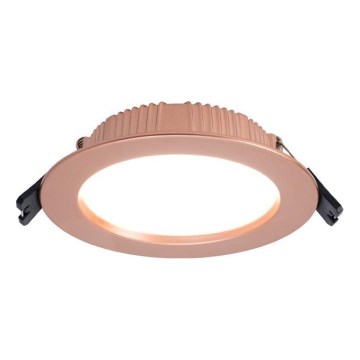 Immax NEO 07330L - Corp de iluminat LED încastrat reglabil DOWN LED/12W/230V Wi-Fi Tuya Ø 12 cm aur roz