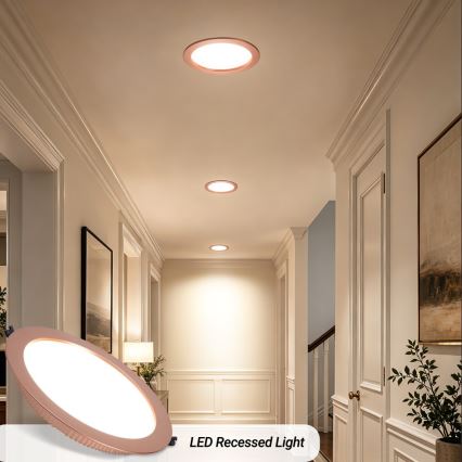 Immax NEO 07331L - Spot LED încastrat dimmabil DOWN LED/36W/230V Wi‑Fi Tuya Ø 23 cm aur roz