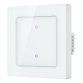 Immax NEO 07539L - Întrerupător SMART cu 2 butoane, 230V, Wi‑Fi (Tuya)