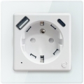 Immax NEO 07544L - Priză inteligentă E 16A/230V cu 1x USB-A și 1x USB-C PD 20W, Tuya Wi‑Fi