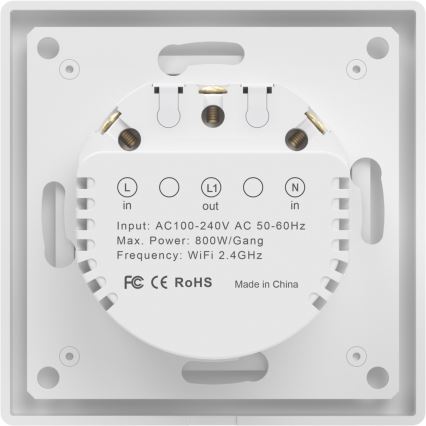 Immax NEO 07549L - Întrerupător SMART cu un buton 230V