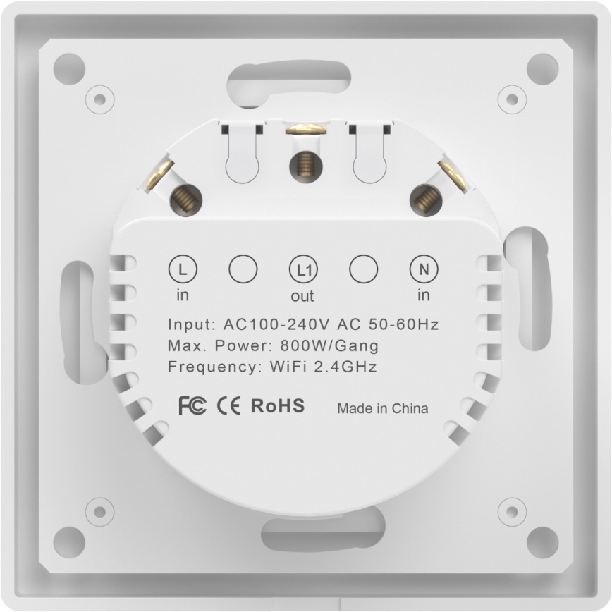 Immax NEO 07549L - Întrerupător SMART cu un buton 230V