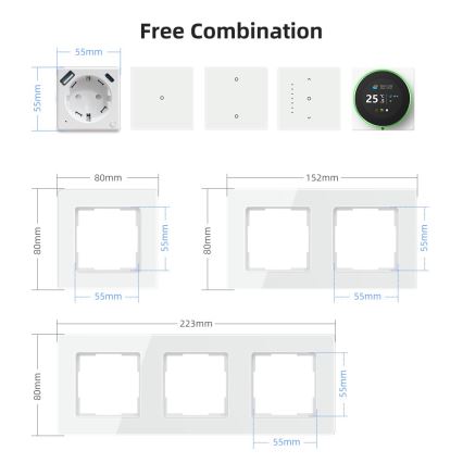 Immax NEO 07552L - Priză inteligentă F 16A/230V + 1xUSB-A+1xUSB C PD 20W