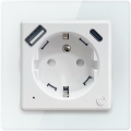 Immax NEO 07553L - Priză inteligentă tip E 16A/230V + 1xUSB-A+1xUSB C PD 20W