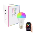 Immax NEO 07712L - LED RGB+CCT Bec dimabil NEO LITE Smart E27/9W/230V Wi-Fi Tuya 2200 - 6500K
