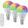 Immax NEO 07745CDO - SET 3x becuri LED RGB+CCT dimabile E14/6W/230V Wi‑Fi + telecomandă