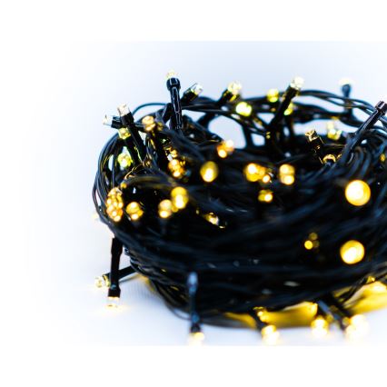 Immax NEO 07755L - Șir de lumini LED reglabil pentru exterior NEO LITE 400xLED/8 funcții 43m IP44 Wi-Fi Tuya alb cald