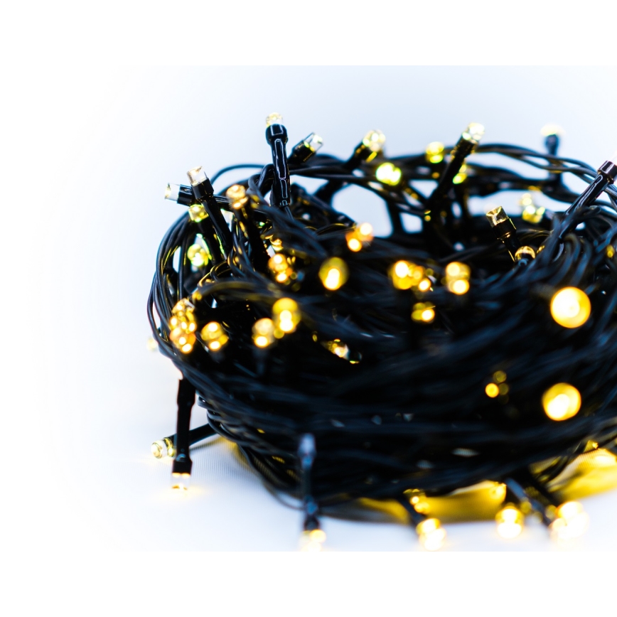 Immax NEO 07755L - Șir de lumini LED reglabil pentru exterior NEO LITE 400xLED/8 funcții 43m IP44 Wi-Fi Tuya alb cald