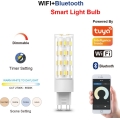 Immax NEO 07763CDO - Set de 3 becuri LED CCT reglabile G9/4W/230V Wi-Fi Tuya + telecomandă