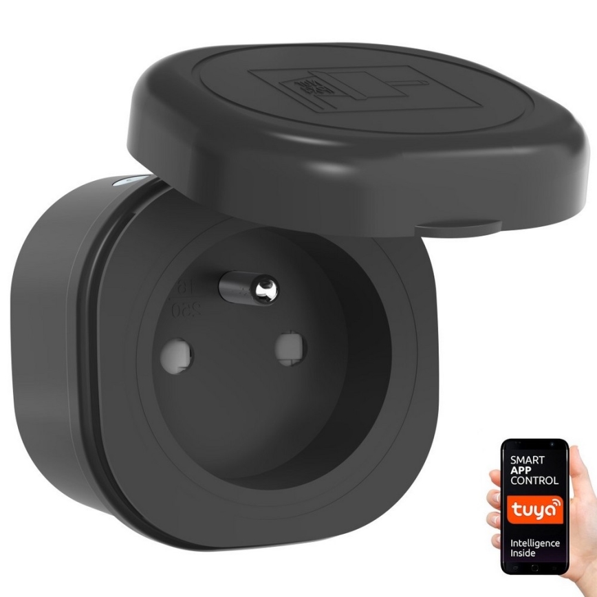 Immax NEO 07774L - Priză inteligentă exterioară NEO LITE 3680W/230V/16A IP44 Wi-Fi Tuya