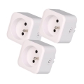 Immax NEO 07786C - Set de 3 prize inteligente NEO LITE 3680W/230V/16A Tuya