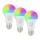 Immax NEO 07794CDO - SET DE 3 becuri LED RGB+CCT dimabile E27/14W/230V 2700K-6500K Tuya Wi-Fi + telecomandă