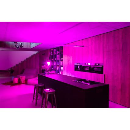 Immax NEO 07794CDO - SET DE 3 becuri LED RGB+CCT dimabile E27/14W/230V 2700K-6500K Tuya Wi-Fi + telecomandă