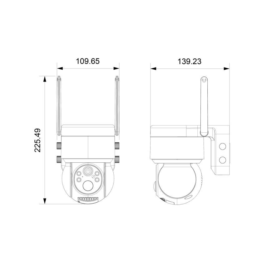 Immax NEO 07803L - Cameră solară inteligentă de exterior cu senzor SENTRY 6000 mAh Wi-Fi Tuya IP65