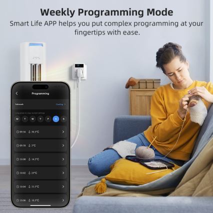 Immax NEO 07811L - Priză inteligentă cu termometru F 3680W Wi-Fi