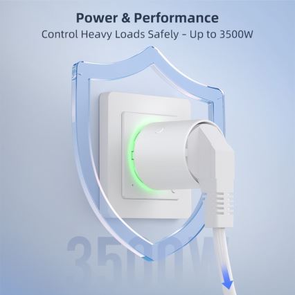 Immax NEO 07813L - Priză inteligentă F 3500W Tuya Wi-Fi