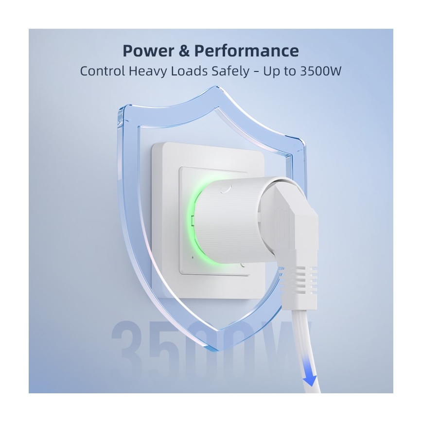Immax NEO 07813L - Priză inteligentă F 3500W Tuya Wi-Fi
