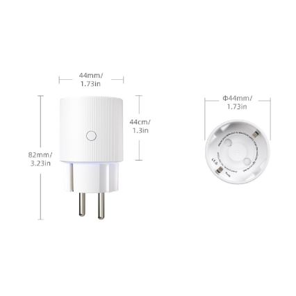 Immax NEO 07813L - Priză inteligentă F 3500W Tuya Wi-Fi