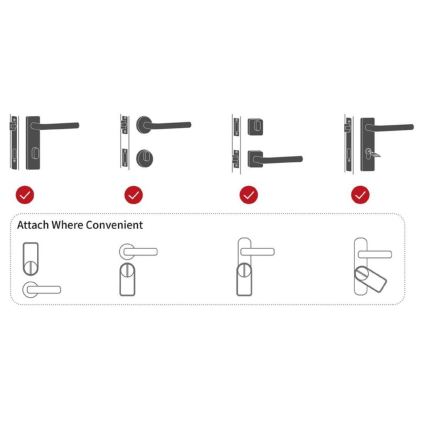 Immax NEO 07815L - Încuietoare inteligentă pentru ușă cu tastatură 4xAA + 2xAA Tuya