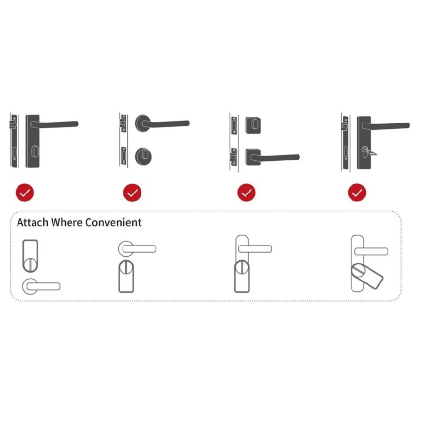 Immax NEO 07815L - Încuietoare inteligentă pentru ușă cu tastatură 4xAA + 2xAA Tuya