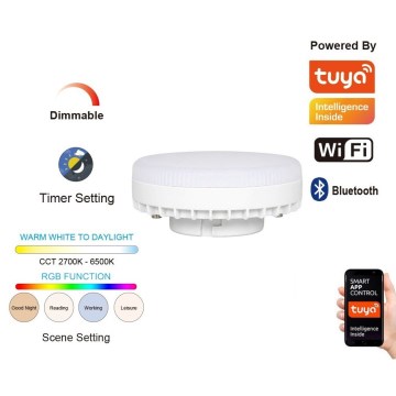 Immax NEO 07816L - Bec LED dimabil RGB+CCT GX53/10W/230V 2700-6500K Wi-Fi Tuya