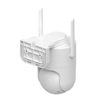 Immax NEO 07819L - Cameră inteligentă de exterior cu senzor de 4 MP, alimentare 5V, IP65, compatibilă cu Tuya Wi-Fi