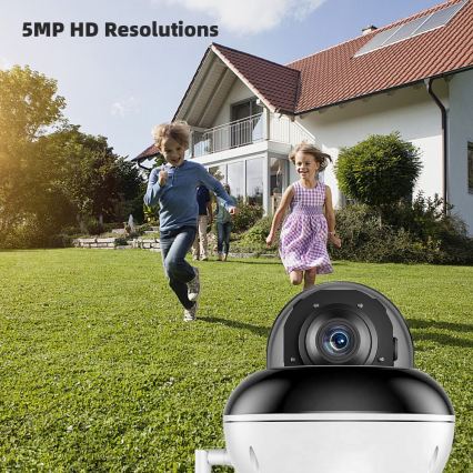 Immax NEO 07825L - Cameră inteligentă de exterior cu senzor DOME 5MP 230V IP66 TUYA Wi‑Fi