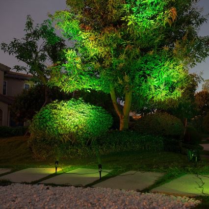 Immax NEO 07903L - Lampă solară LED RGB reglabilă REFLECTORES 4xLED/1W/5,5V IP65 Tuya