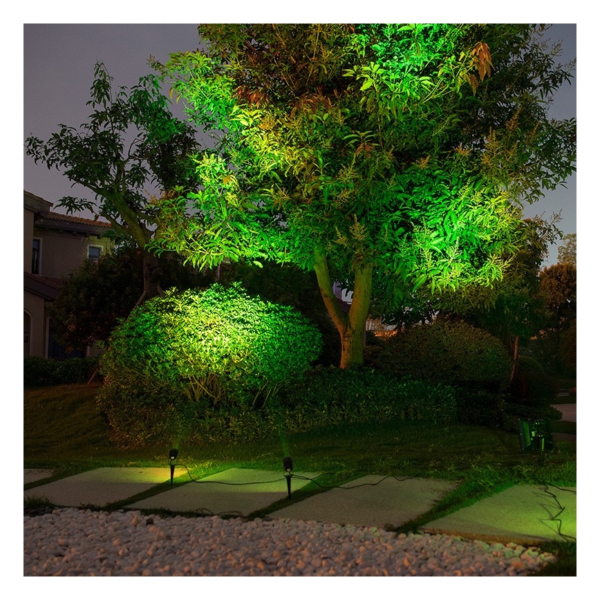 Immax NEO 07903L - Lampă solară LED RGB reglabilă REFLECTORES 4xLED/1W/5,5V IP65 Tuya