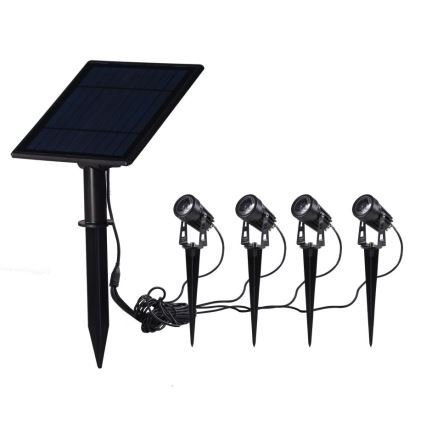 Immax NEO 07903L - Lampă solară LED RGB reglabilă REFLECTORES 4xLED/1W/5,5V IP65 Tuya