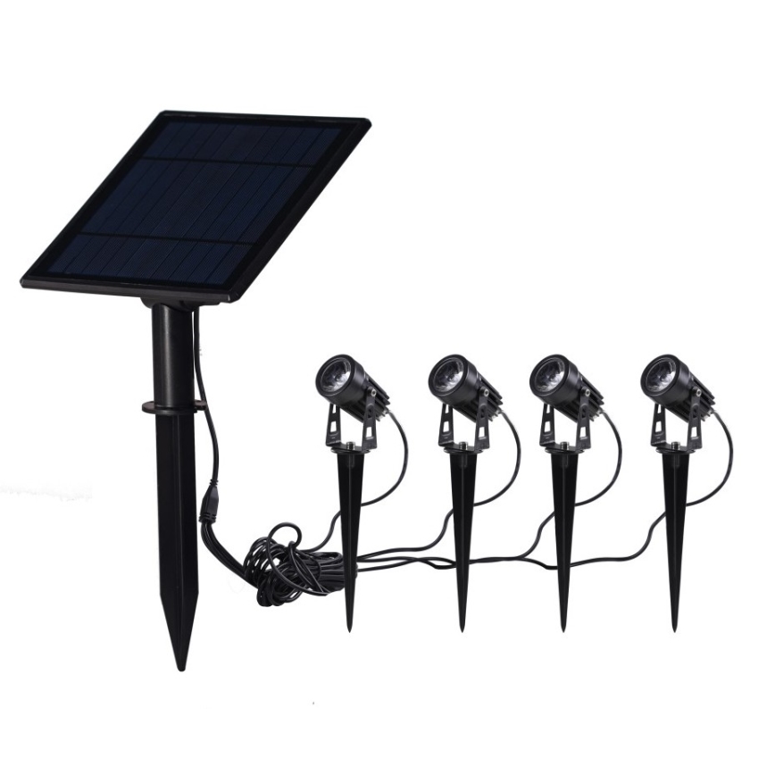 Immax NEO 07903L - Lampă solară LED RGB reglabilă REFLECTORES 4xLED/1W/5,5V IP65 Tuya