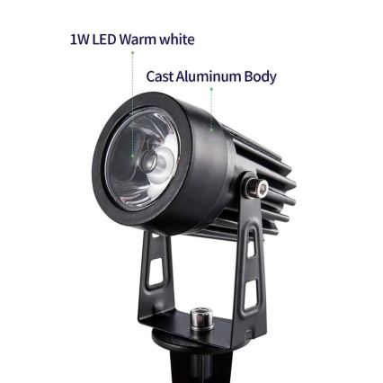 Immax NEO 07903L - Lampă solară LED RGB reglabilă REFLECTORES 4xLED/1W/5,5V IP65 Tuya