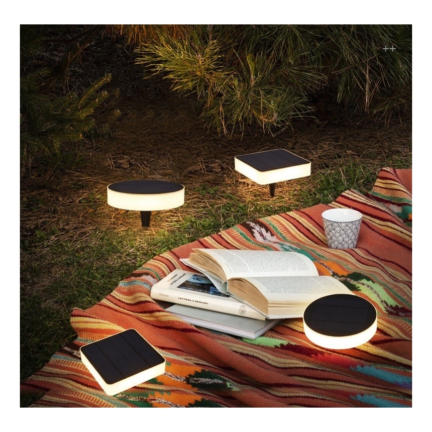 Immax NEO 07910L - Lampă solară rotundă reglabilă LED RGB cu senzor NEO LITE LED/1W/5V IP54 Tuya 1300 mAh